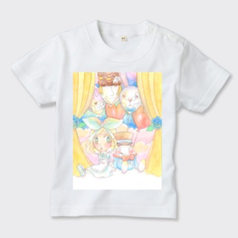 【受注生産】アリスとハンプティのゆめかわいいキッズTシャツ