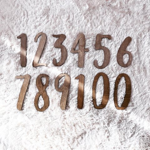 【数字1点】木製 バースデー ウッドバナー 月齢フォト マンスリーカード レター ガーランド