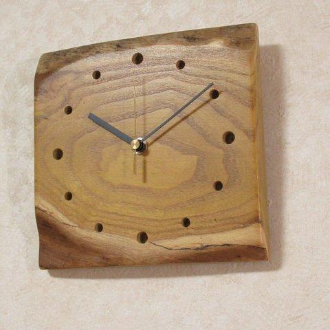 天然木【桑】木製時計30（掛け時計）