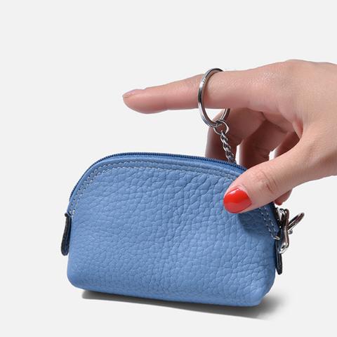 【送料無料！！】牛革の小さい財布鍵バッグ本物革零財布シンプルコインバッグ