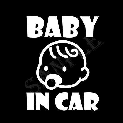 BABY IN CAR カッティングステッカー