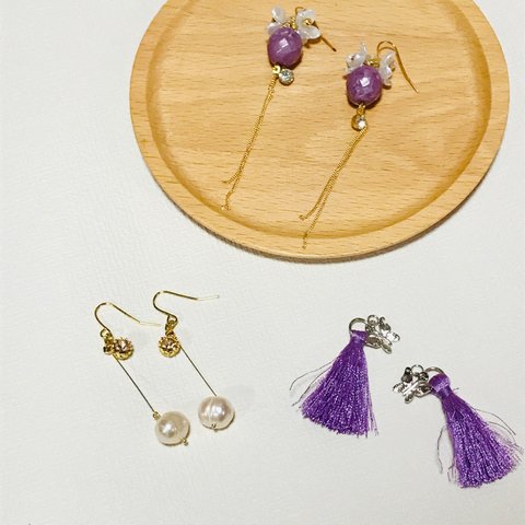 lavender color ★ ear accessory 