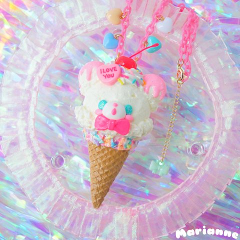 くまちゃんアイスネックレス🐻‍❄️🍦