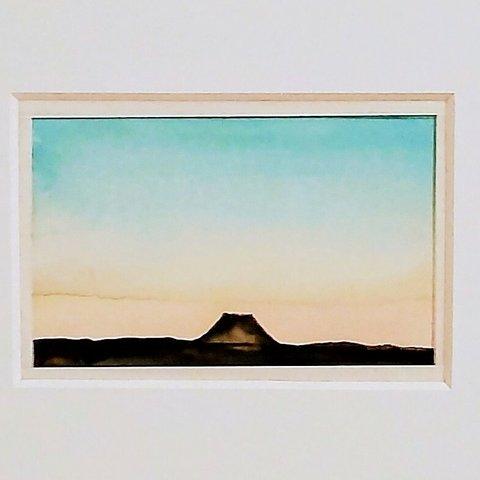 遠くに見える富士山(原画)