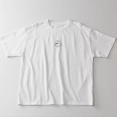 夏の新型 丸襟 純綿 ゆったり プリント Tシャツ カジュアル トップス
