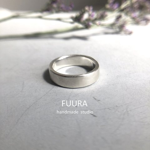 mat ring silver 5mm /シルバー/リング/指輪/艶消し/マット/シンプル/刻印