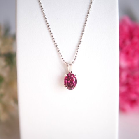 ロードライトガーネット 1.75ct ネックレス Silver925 【アクセサリー】