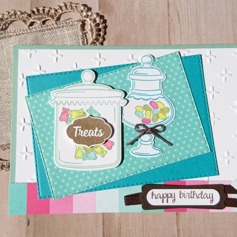 《キャンディボトルが可愛い多目的カード》お誕生日・ありがとう・おめでとう…