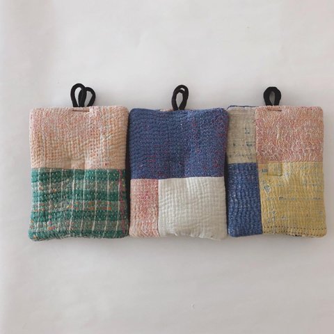 カンタキルト　kakera pot holder a.