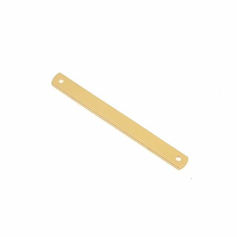 14KGF バープレート 両穴 25×2.5mm【1コ販売】(14K-582BAR