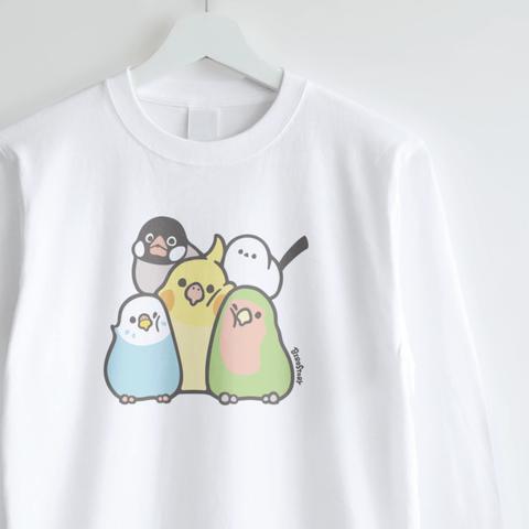 長袖Tシャツ（MOFU MOFU BIRD / 和気あいあい / A）