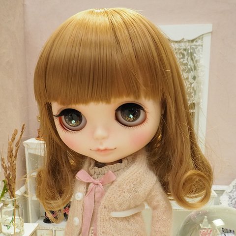 ブライス ウィッグ くせ毛風ガーリーカール ウォールナッツ 10インチ/ドール Blythe