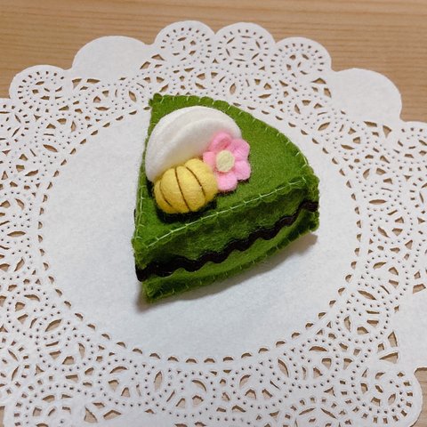 抹茶ケーキ⋆*フェルトケーキ