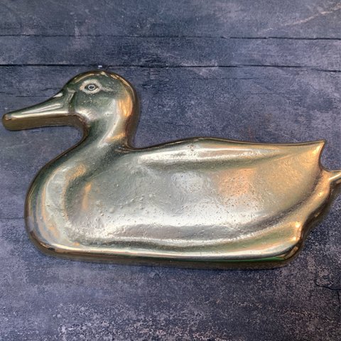 真鍮鋳物 水鳥型トレー（中）