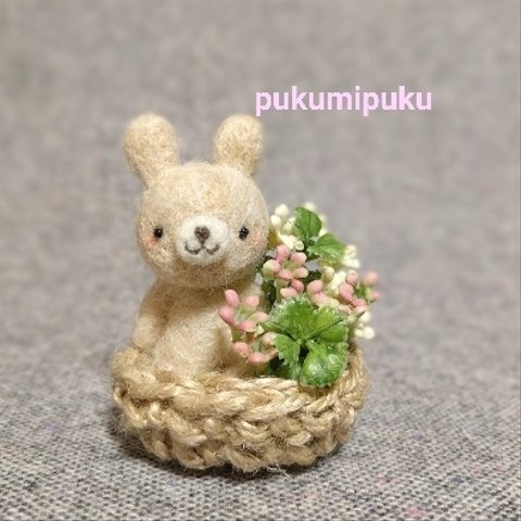 【SOLD OUT】ちっちゃな花うさぎちゃん