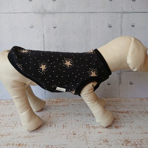 犬服 ヴィンテージ風 星柄タンクトップ꙳★*ﾟ