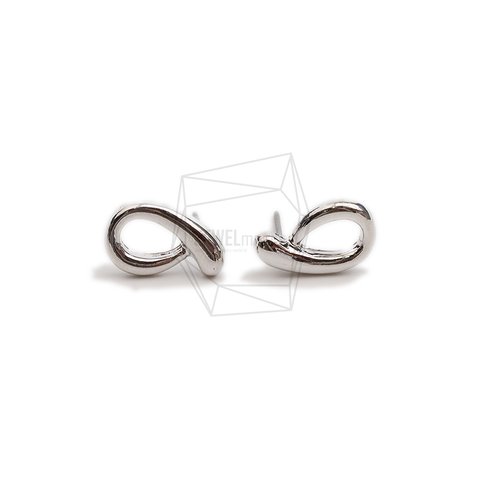 ERG-2350-R【2個入り】リボンピアス,Ribbon Earring/9.4mm X 14.9mm