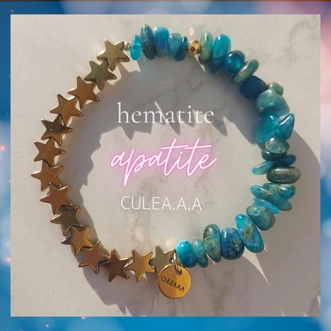 apatite,hematite ブレスレット