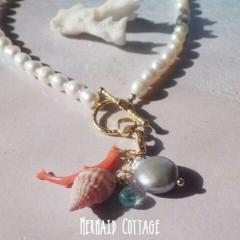 2WAY!*14kgf* Mermaid Pearl Necklace　人魚姫の首飾り　☆淡水パール