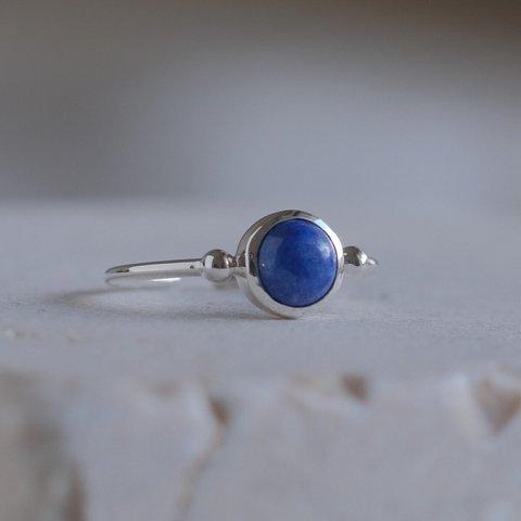 lapis lazuli_Halda áfram ring　ラピスラズリ　天然石シルバーリング　silver925