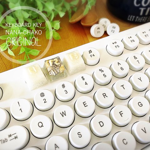 キーキャップnana-chako  オリジナルキーボードのキーF