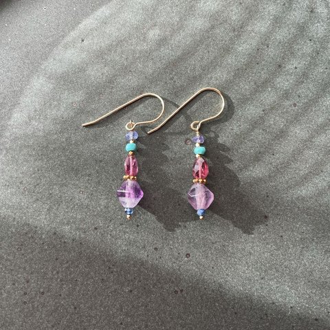 Jasmine : Fluorite Earring