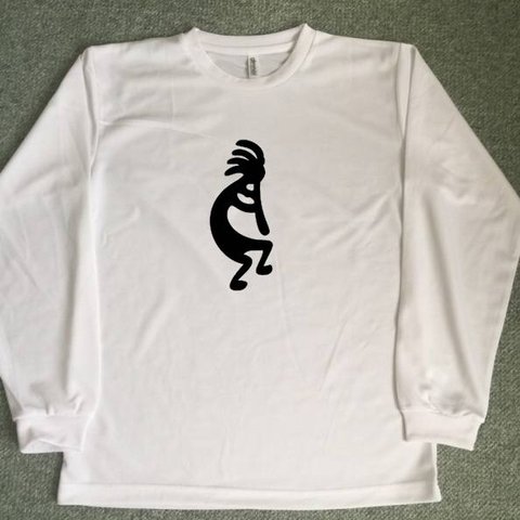 ココペリ ロング ドライTシャツ  ホピ族 精霊 魔除