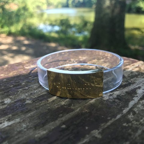 < 着回し抜群 >　クリアハート　　BROAD BANGLE（62mm）