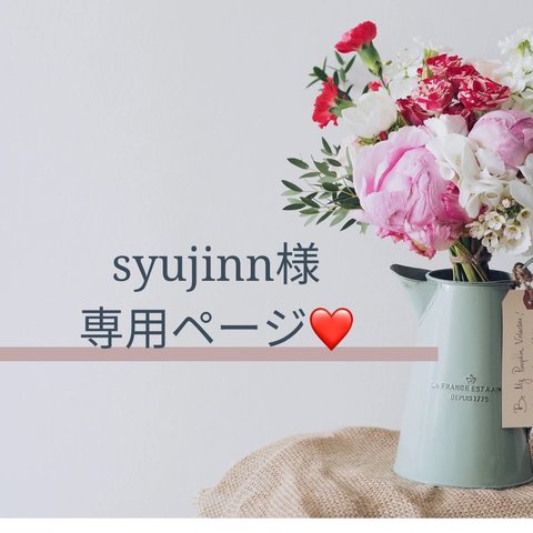 syujinn様専用ページです🍒☆ °