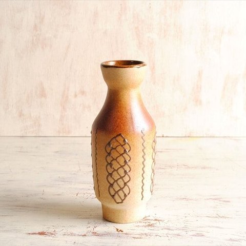 ドイツから ヴィンテージ 陶器の花瓶 花器 Art pottery フラワーポット 一輪挿し フラワーベース ミッドセンチュリー アンティーク_ig3686