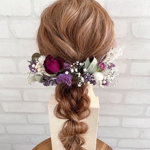 ドライフラワー ピンク 髪飾り - ヘアアクセサリーの人気通販 ドライフラワー ピンク 髪飾り - ヘアアクセサリーの人気通販
