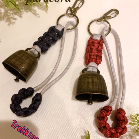 【Handmade】熊よけ鈴2個セット　ロング消音アクセサリー　キャンプ・釣り・登山