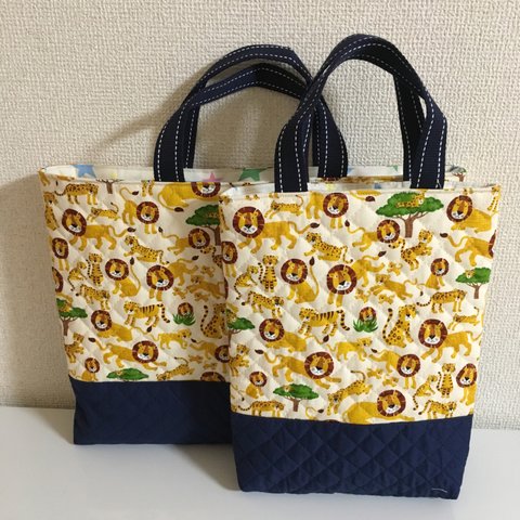 通園通学バック＊レッスンバック＊シューズ入れ＊動物