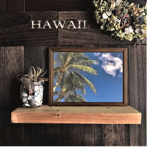 【送料無料】南国の風景☆HAWAII　No.603 フレーム付