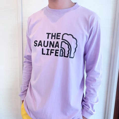 【THE SAUNA LIFE】サウナ 温泉 グッツ パロディ おもしろ Tシャツ ロンT ギフト プレゼント