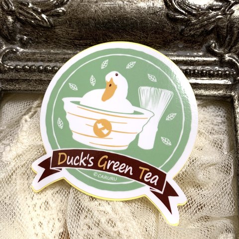 Duck’sシリーズステッカー〈緑茶〉