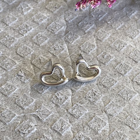 ribero/open heart  pierce  silver