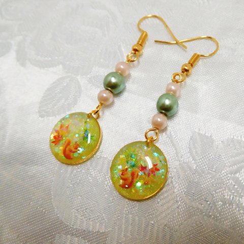 【Sale】紅葉のピアス②(秋)