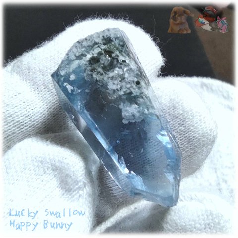 ◆ 秘蔵品 宝石質 特殊希少カラー ブルーフローライト 欠片 結晶 蛍石 原石 No.4956