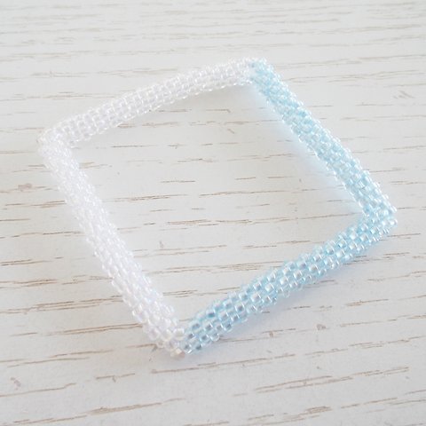 Square Beads Bangle（PearlBlue×Aurora）