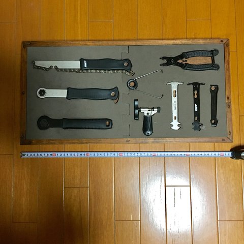 DIY  収納ラック 自転車工具 画像全部