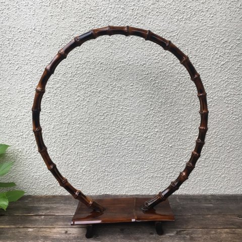 竹製 吊るし飾り用つり台 丸 輪 大(3)