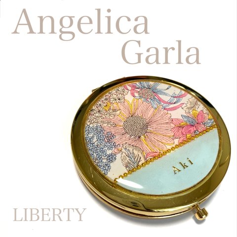 再販×4＊ 【名入れ】アンジェリカ ガーラ コンパクトミラー/手鏡