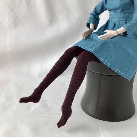 人形用靴下　ソックス　14cm  小豆色