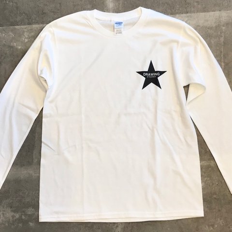 Drawing original star L/S tee Lサイズ