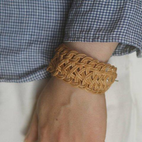 ブレスレット＿flowforms_BR / rattan bracelet / 籐の繊細な模様が美しいブレスレット