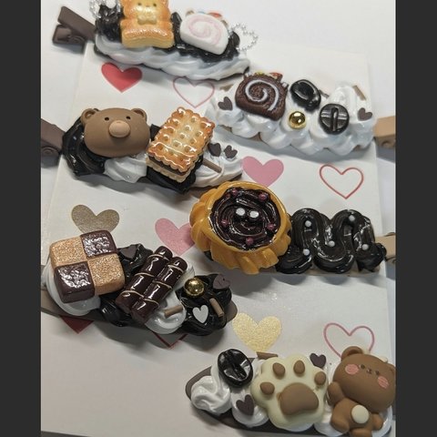 ホイップデコ6点セット たっぷりチョコっくま🍫🧸