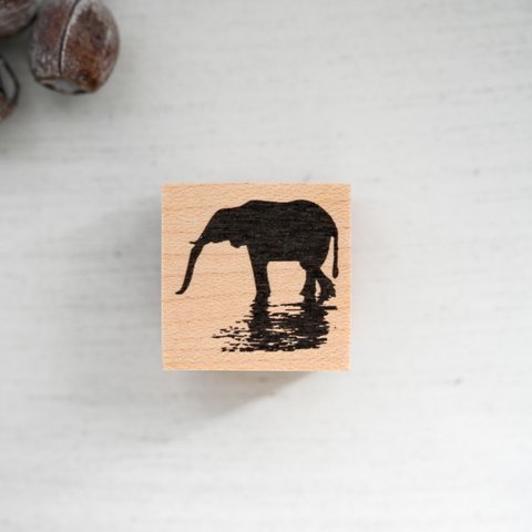 象 - elephant - [ラバースタンプ]