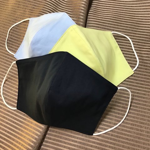 夏バージョン　クールマックス®︎&接触冷感生地使用布マスク立体タイプ
