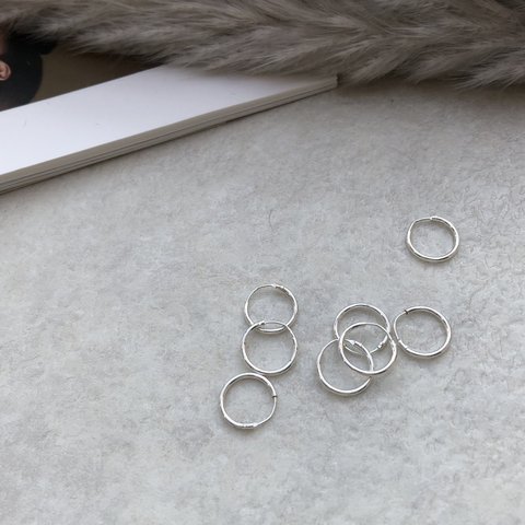 petitlile✳︎ silver925 ミニミニフープピアス（片耳）10mm/12mm 選べるサイズ